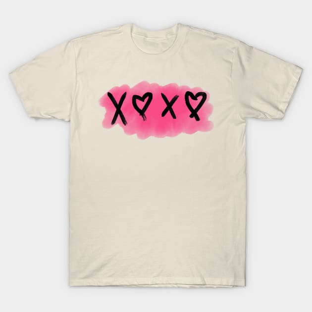 Valentine's Day XOXO Heart T-Shirt by faiiryliite